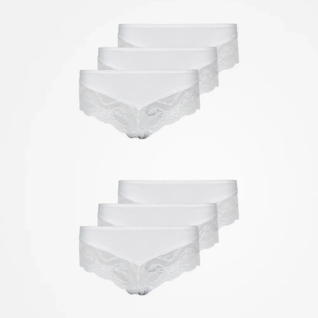 Hipster Panties mit Spitze aus Bio-Baumwolle