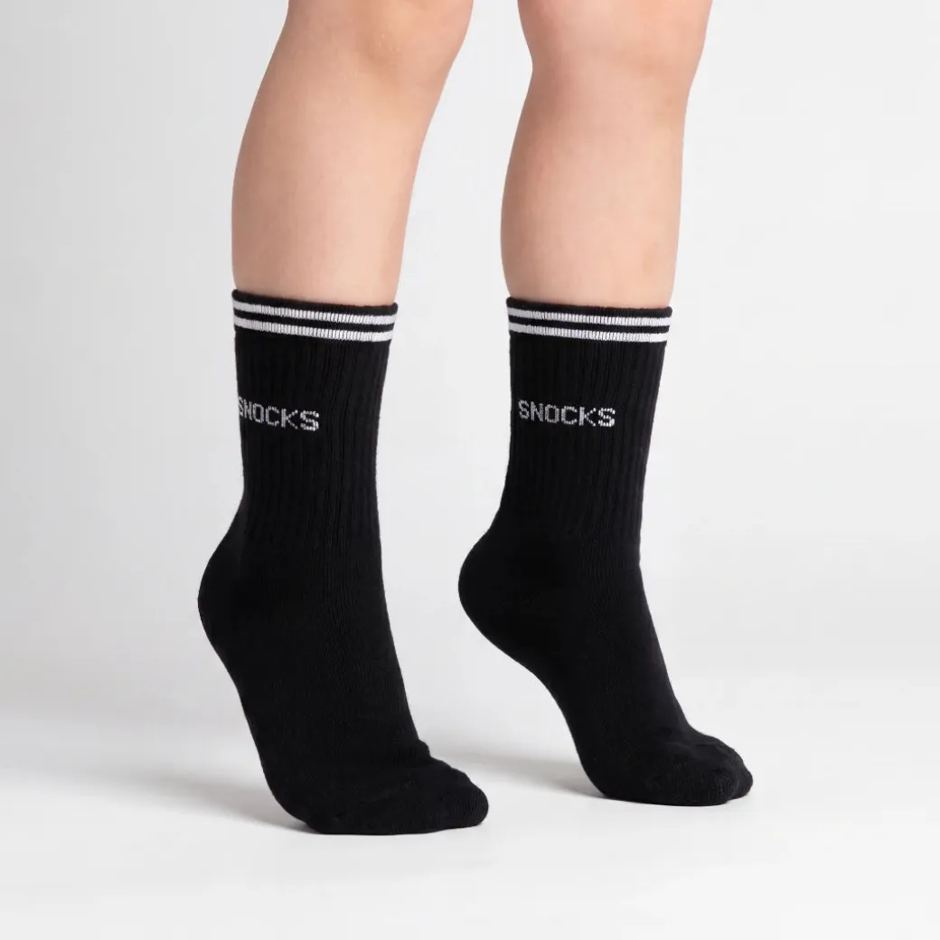 Hohe Sportsocken mit Streifen Kinder aus Bio Baumwolle