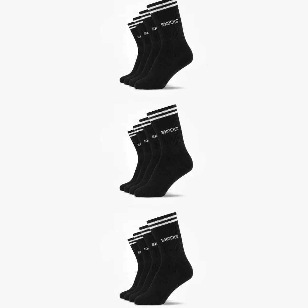 Hohe Sportsocken mit Streifen Kinder aus Bio Baumwolle