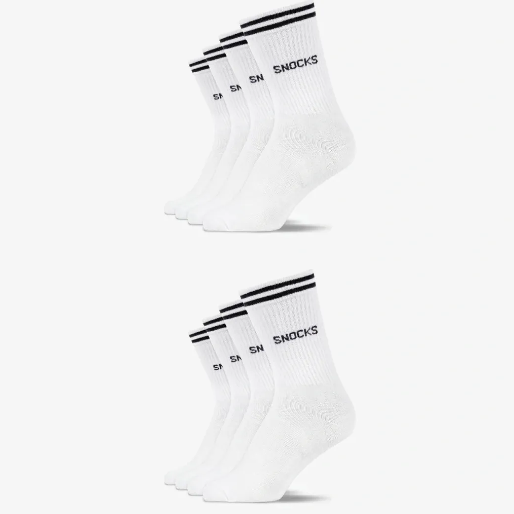 Hohe Sportsocken mit Streifen Kinder aus Bio Baumwolle