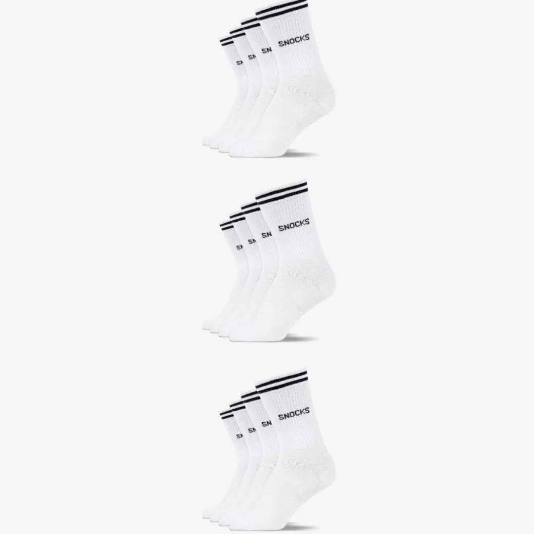 Hohe Sportsocken mit Streifen Kinder aus Bio Baumwolle