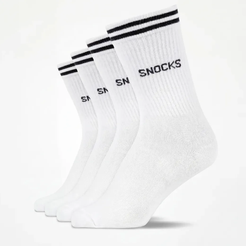 Hohe Sportsocken mit Streifen Kinder aus Bio Baumwolle