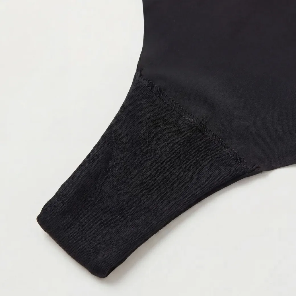 Microfiber High Waist Seamless Tanga aus recyceltem Polyamid