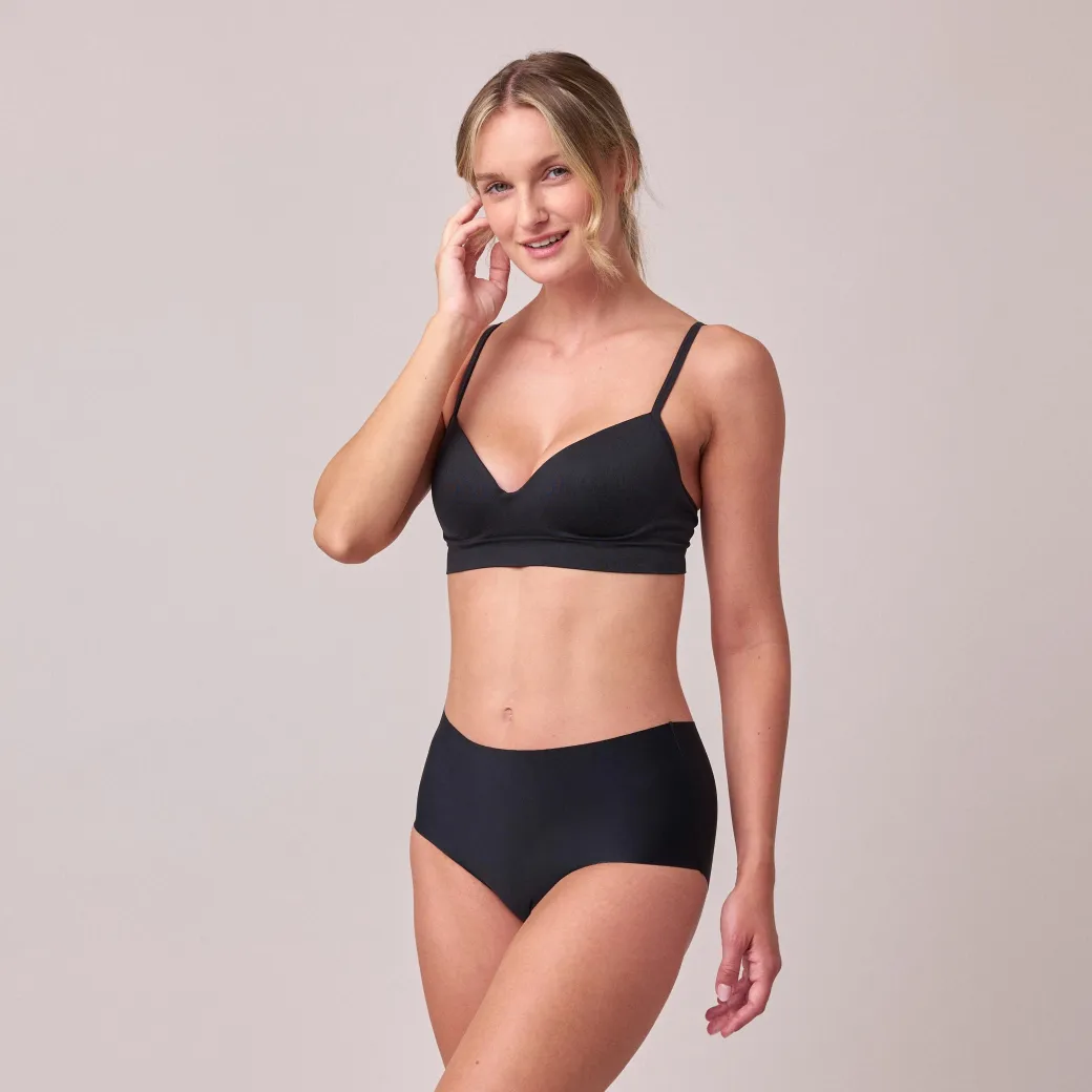 Microfiber High Waist Seamless Hipster aus recyceltem Polyamid