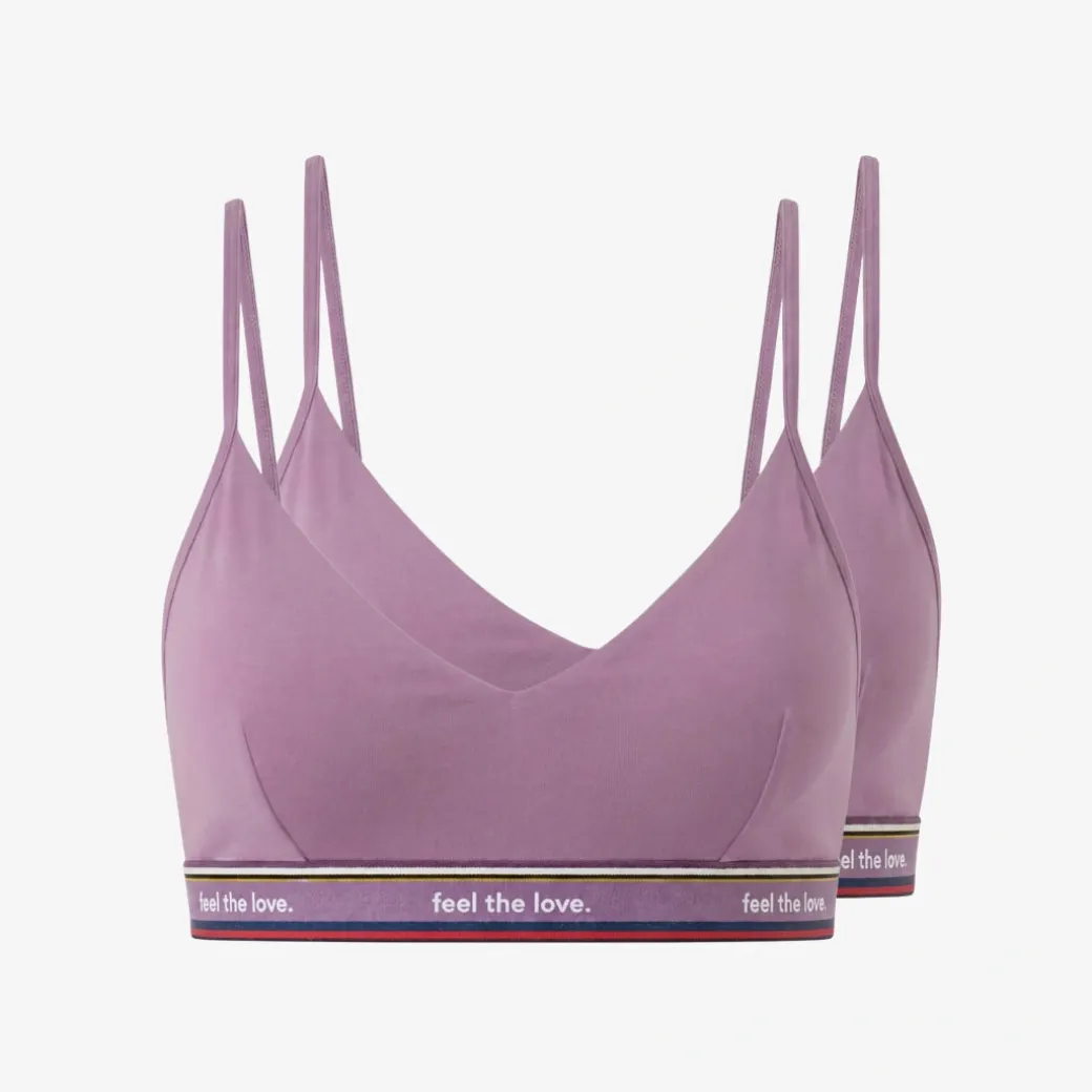 Retro Soft-BH Pride aus Bio-Baumwolle