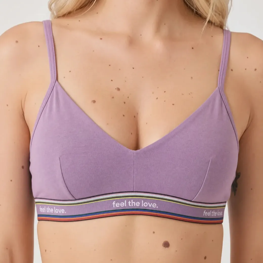 Retro Soft-BH Pride aus Bio-Baumwolle