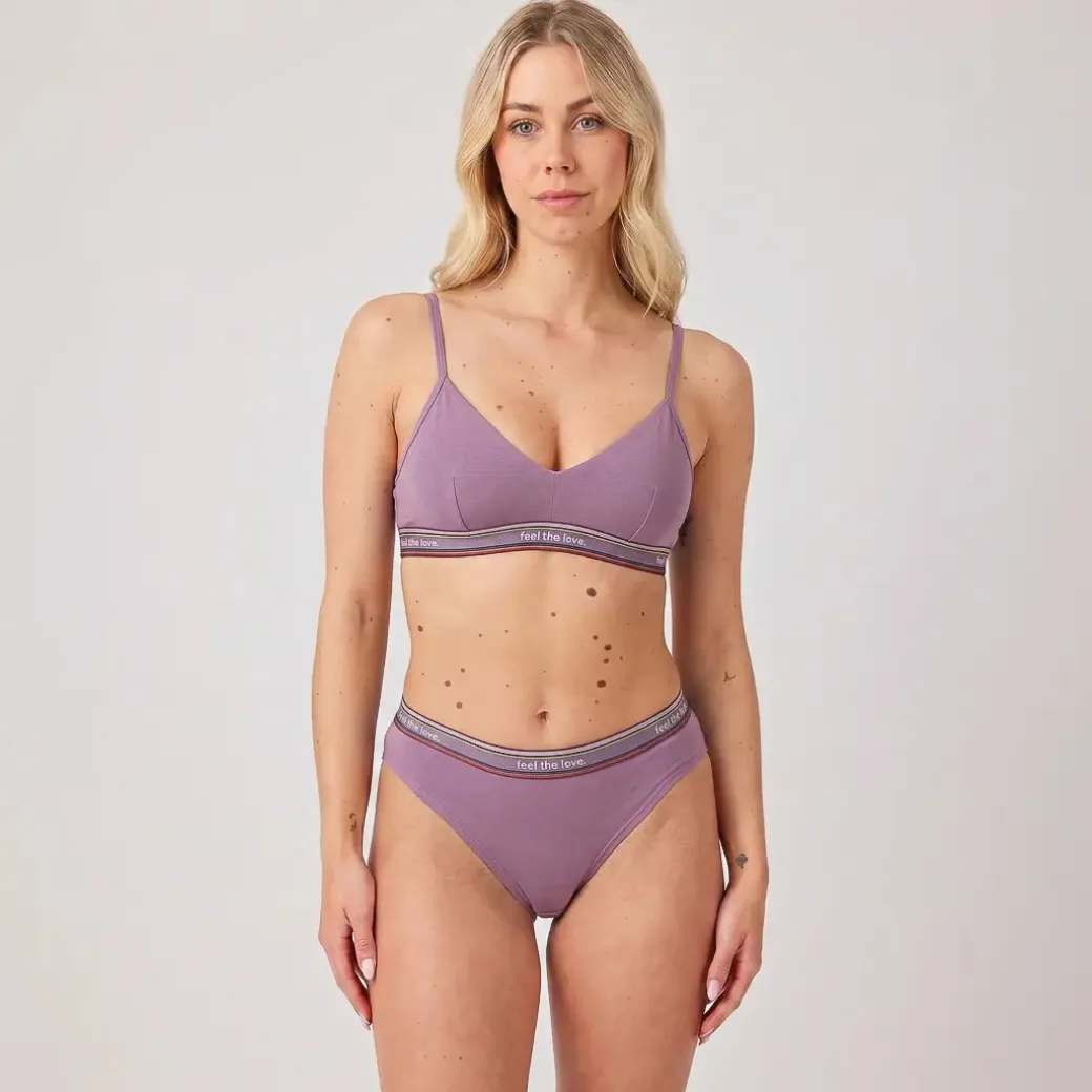 Retro Soft-BH Pride aus Bio-Baumwolle