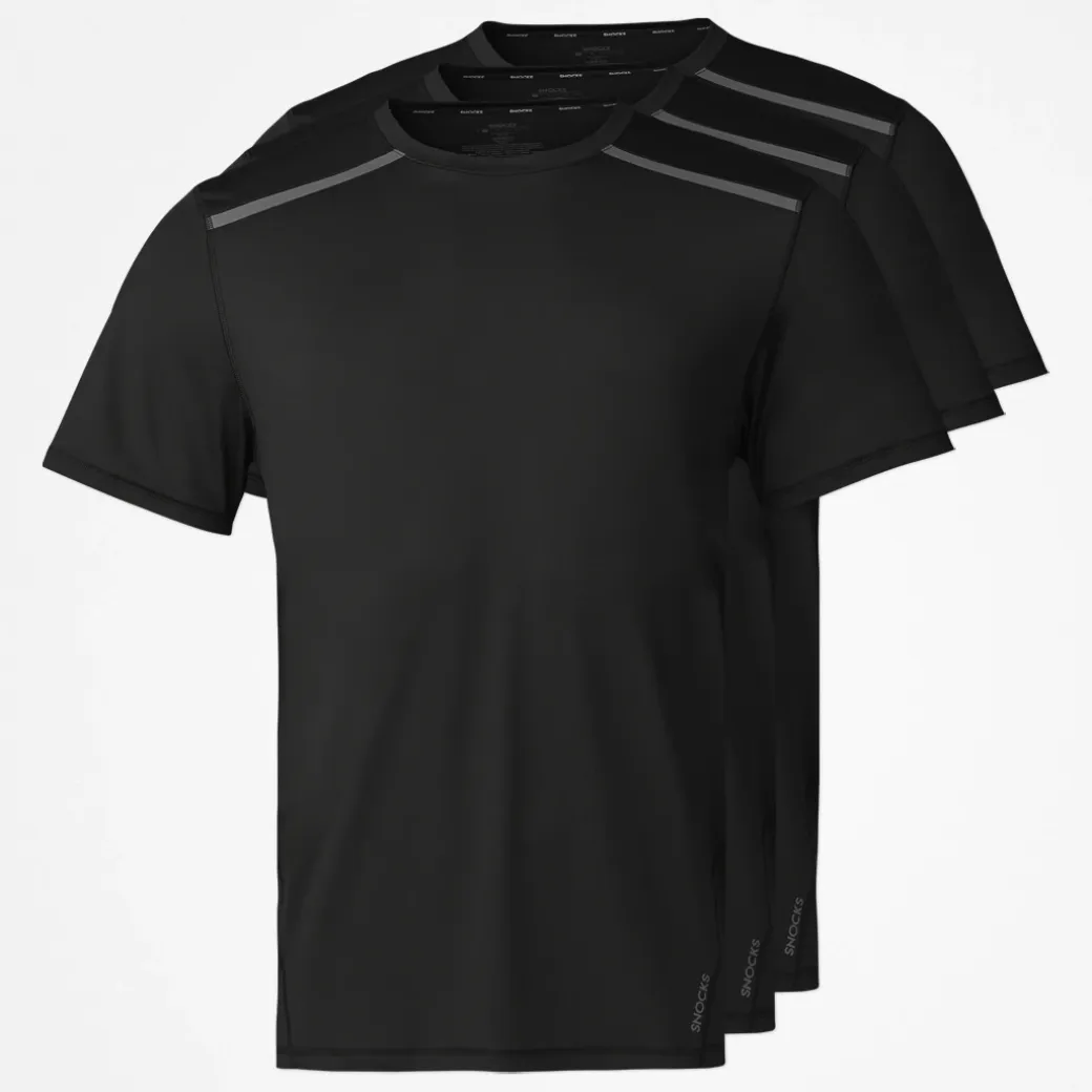 Trainingsshirt mit Reflexstreifen Herren aus recyceltem Polyamid