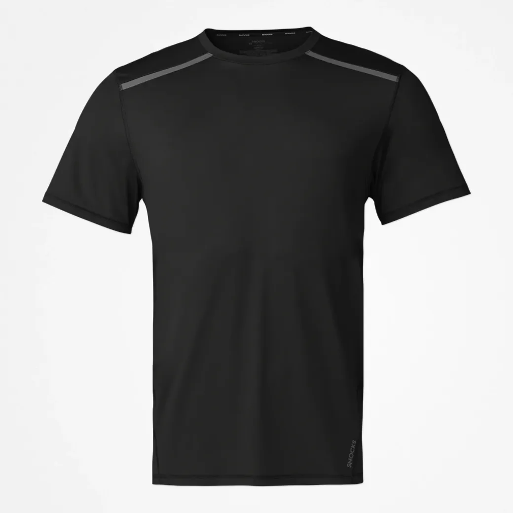 Trainingsshirt mit Reflexstreifen Herren aus recyceltem Polyamid