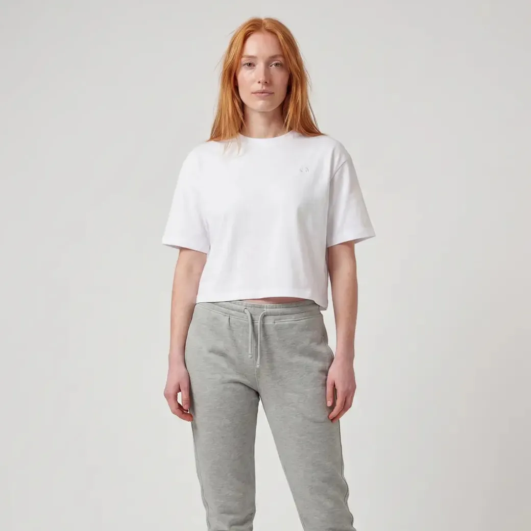 T-Shirt Cropped Damen aus Bio-Baumwolle